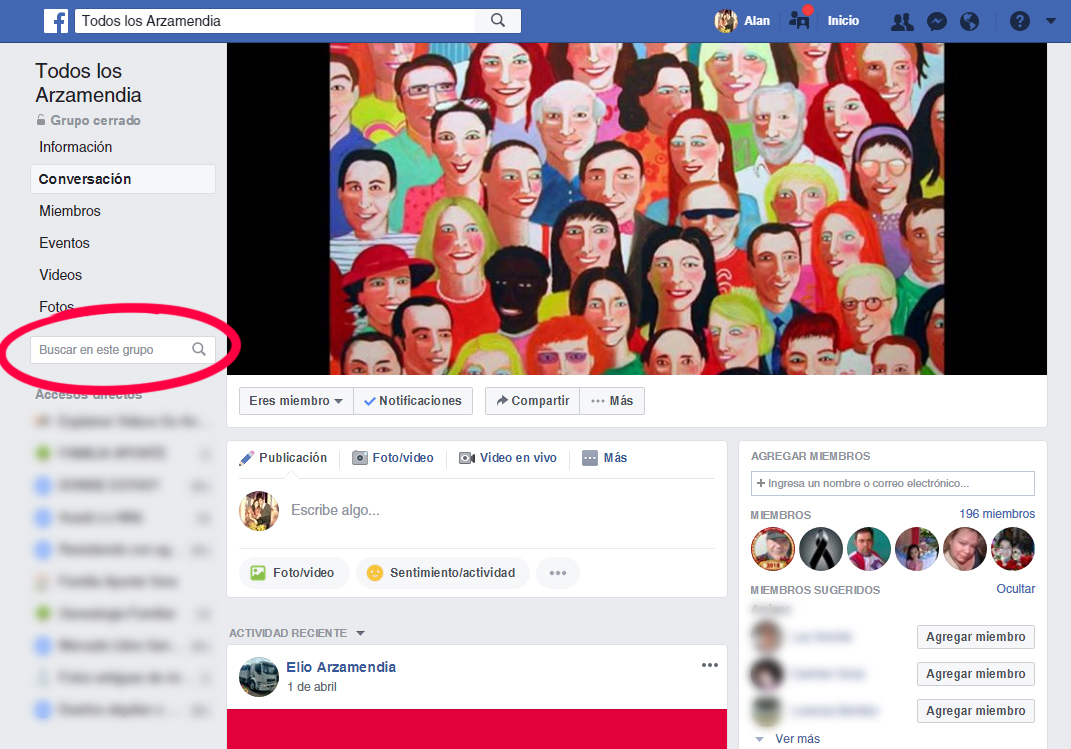 Buscador GEN Facebook